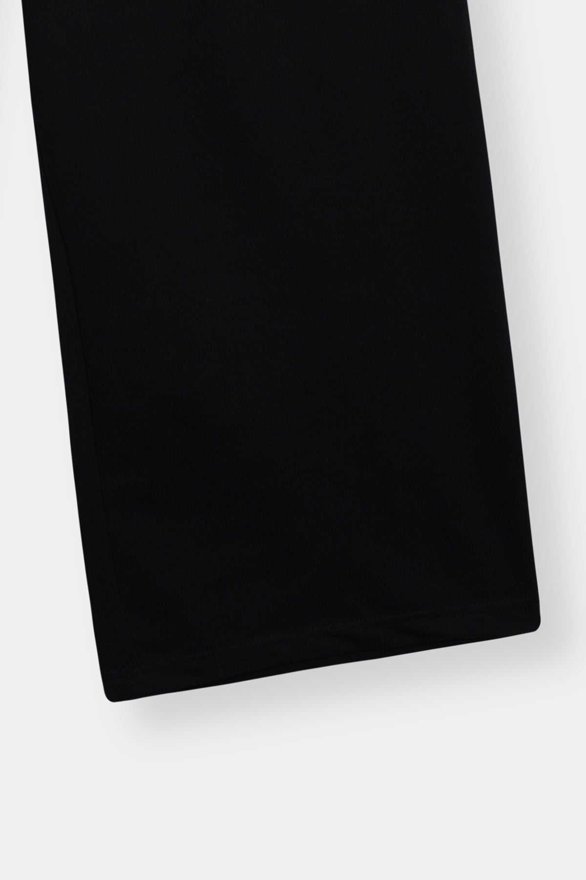 Black Wide Leg Lounge Pants With Elastic Waist & Pockets