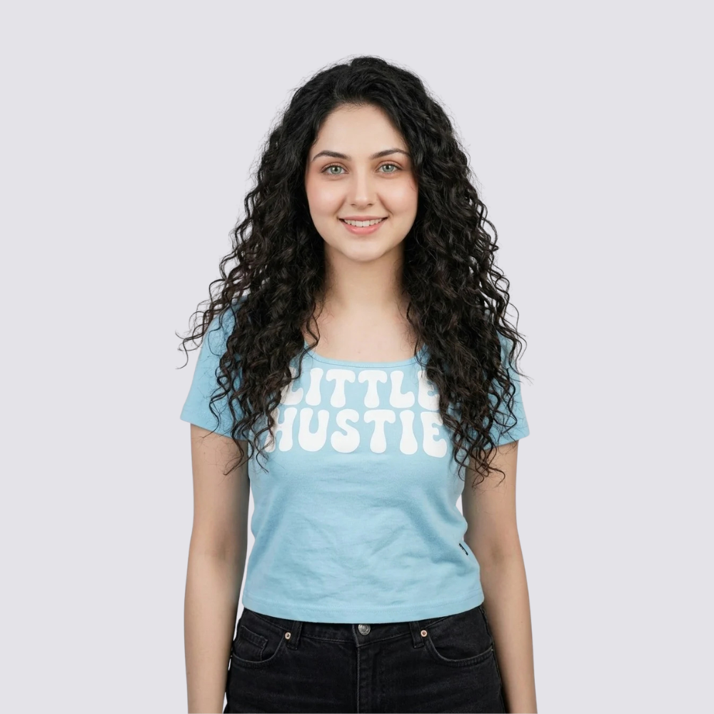 Womens Little Hustle Print Tee
